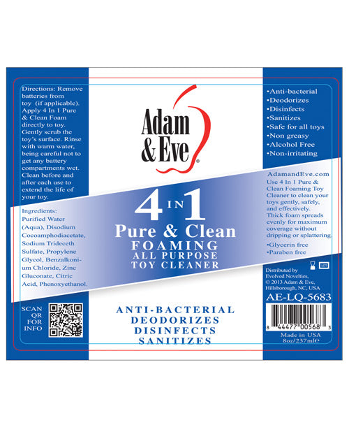 Adam & Eve 4 In 1 Pure & Clean Misting Cleaner