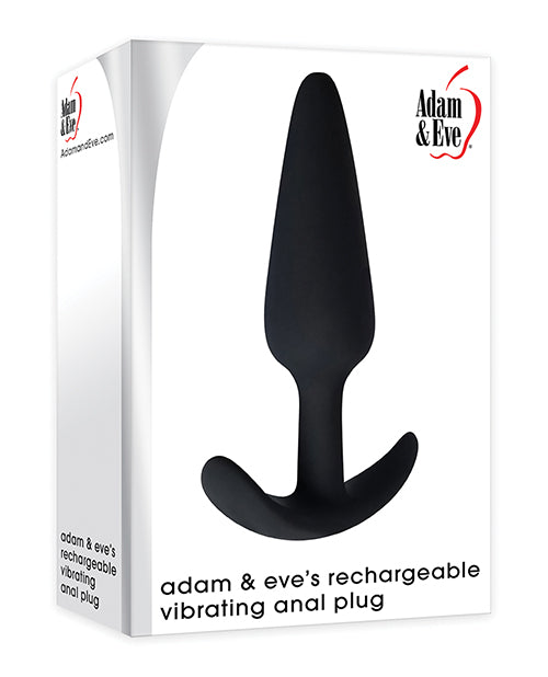 Adam & Eve's Rechargeable Vibrating Anal Plug - Black