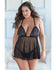 Allure Juliette Open Cup Babydoll W/open G-string