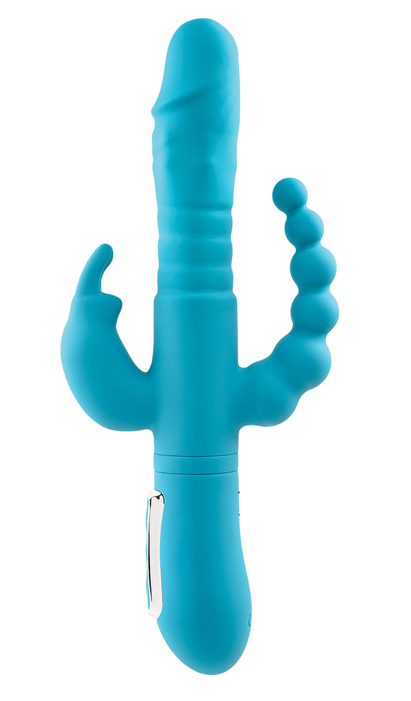 Eve's Thrusting Triple Joy Rabbit - Teal