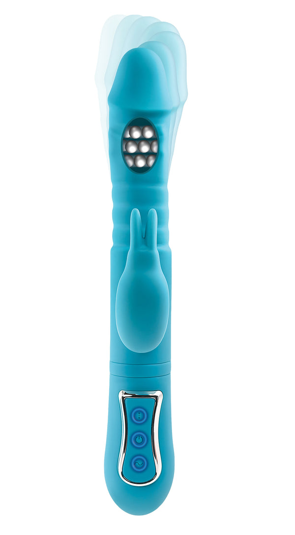 Eve's Thrusting Triple Joy Rabbit - Teal