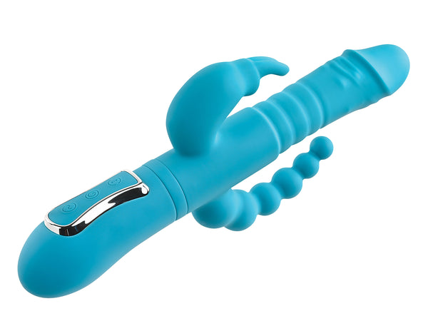 Eve's Thrusting Triple Joy Rabbit - Teal