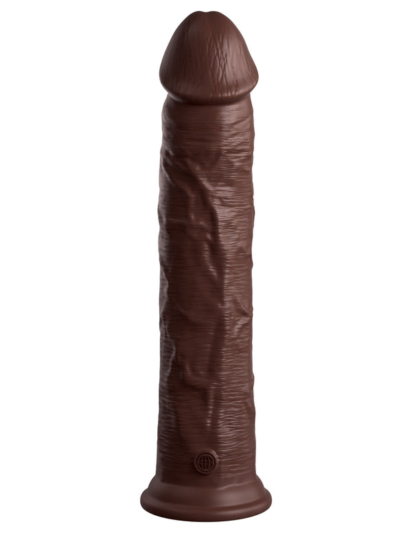 King Cock Elite 11 Inch Silicone Dual Density Cock - Brown